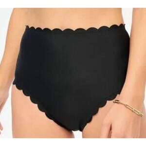 J. Crew Factory High-Rise Scalloped Bikini Bottom Size S NWT